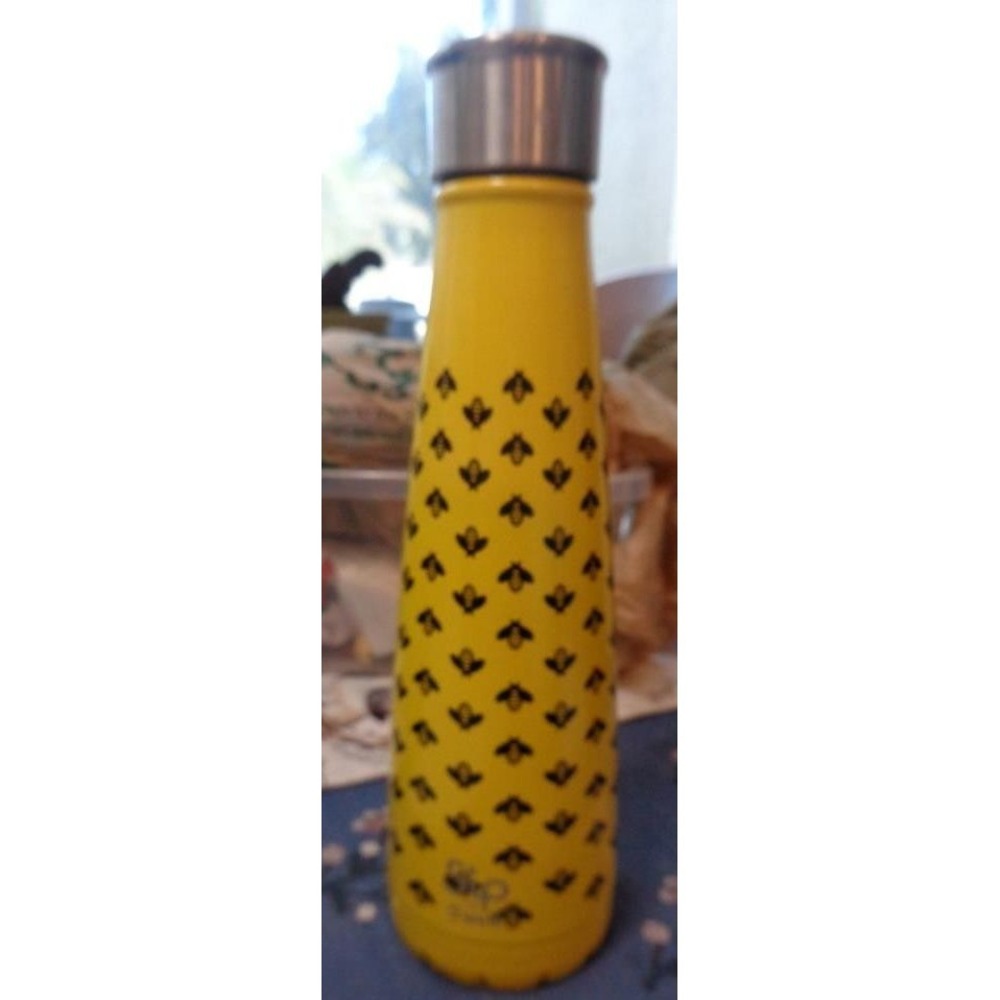 Sip by S'well Yellow Bee Water Bottle Stainless Steel The Original 15 oz
